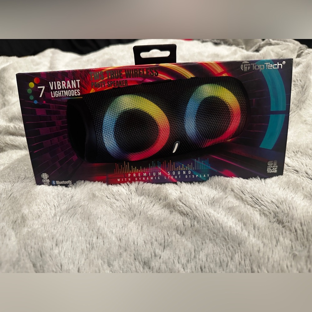 TWS Portable Bluetooth Speaker with Dynamic Light Display